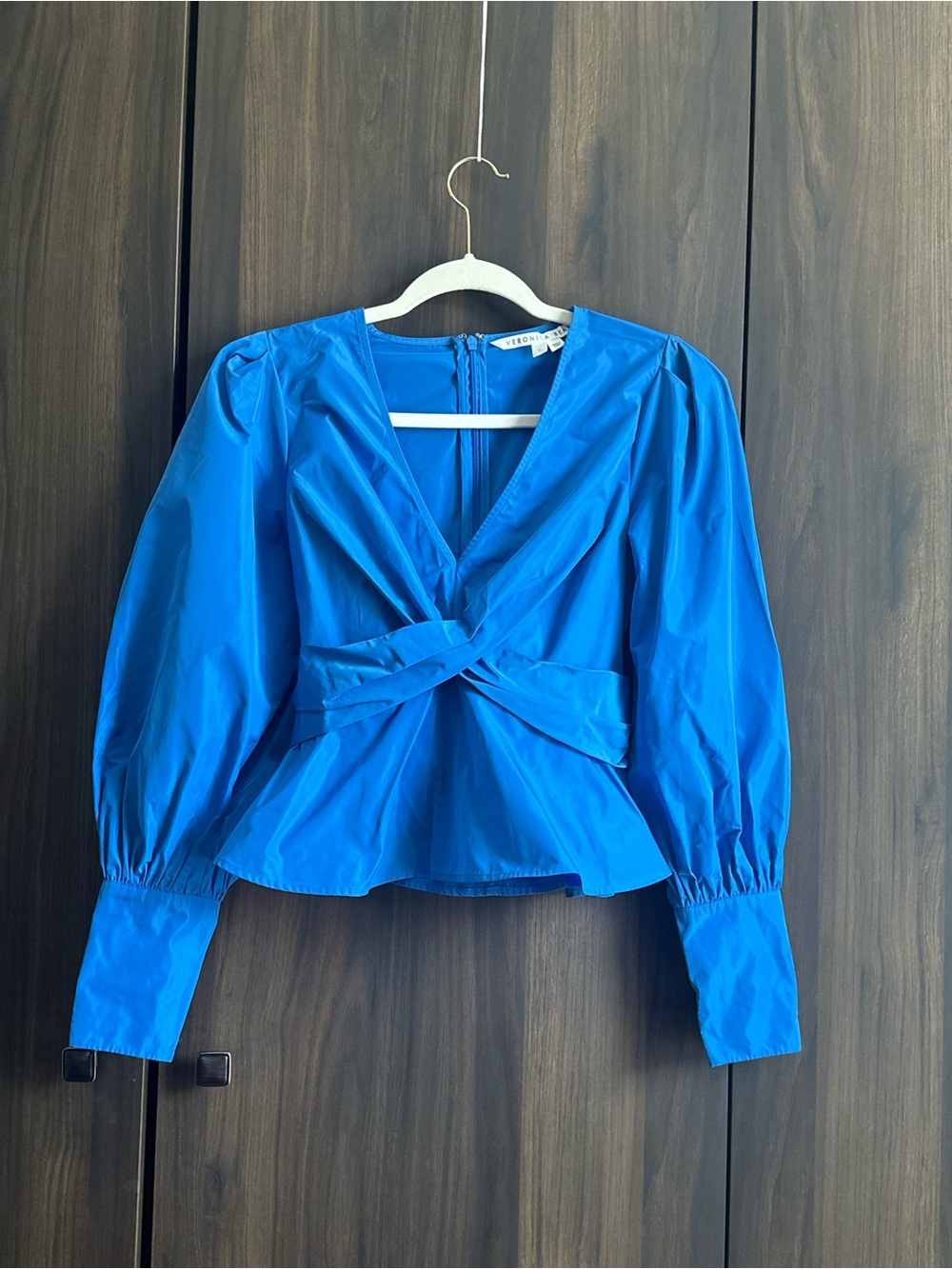NWOT Veronica Beard Seema Twist Front
Taffeta Blouse